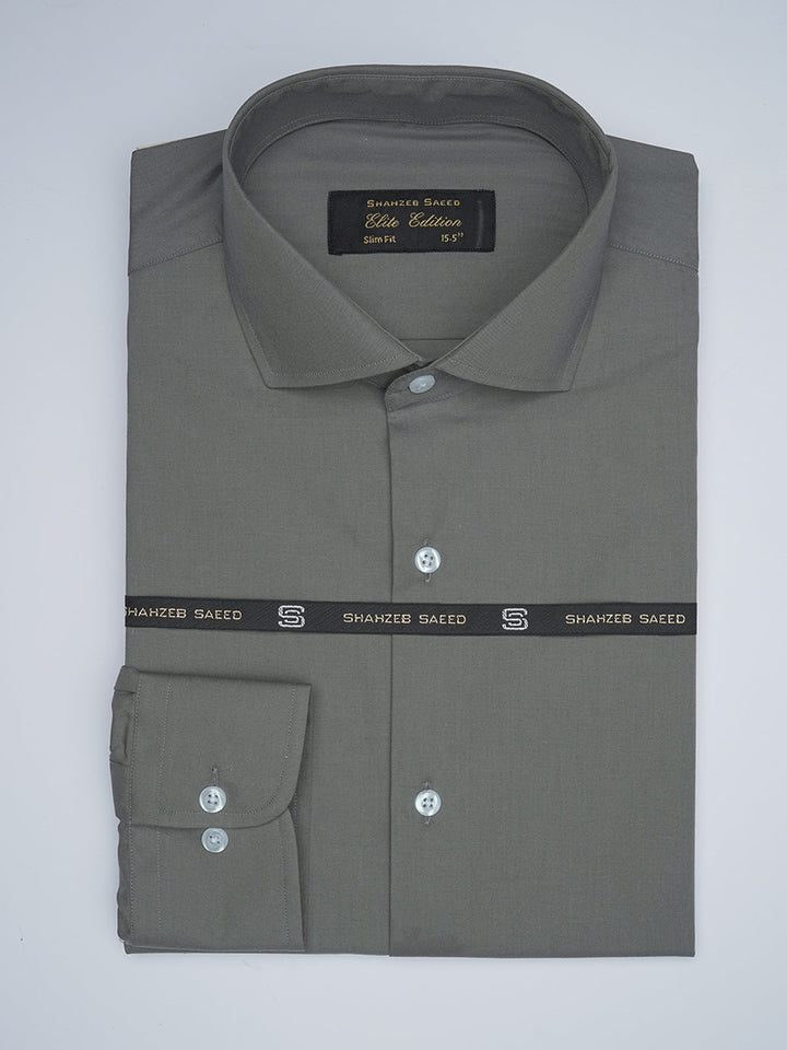 Grey Self, Elite Edition, Cutaway Collar Men’s Formal Shirt (FS-1750)