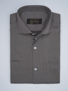 Dark Grey Self, Elite Edition, Cutaway Collar Men’s Formal Shirt (FS-1752)