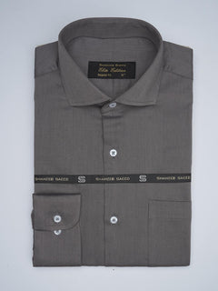 Dark Grey Self, Elite Edition, Cutaway Collar Men’s Formal Shirt (FS-1752)