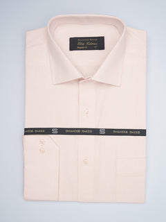 Beige Plain, Elite Edition, Cutaway Collar Men’s Formal Shirt (FS-1754)