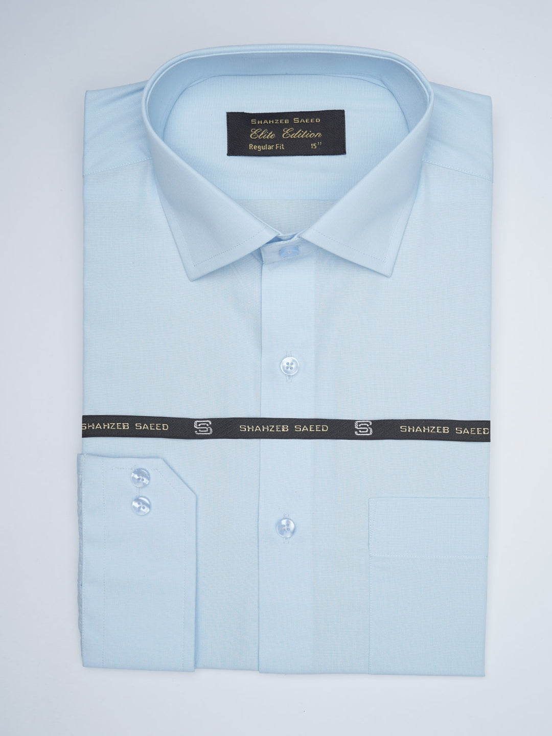 Sky Blue Plain, Elite Edition, Cutaway Collar Men’s Formal Shirt (FS-1759)