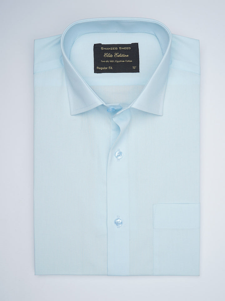 Sky Blue Plain, Elite Edition, Cutaway Collar Men’s Formal Shirt (FS-1760)