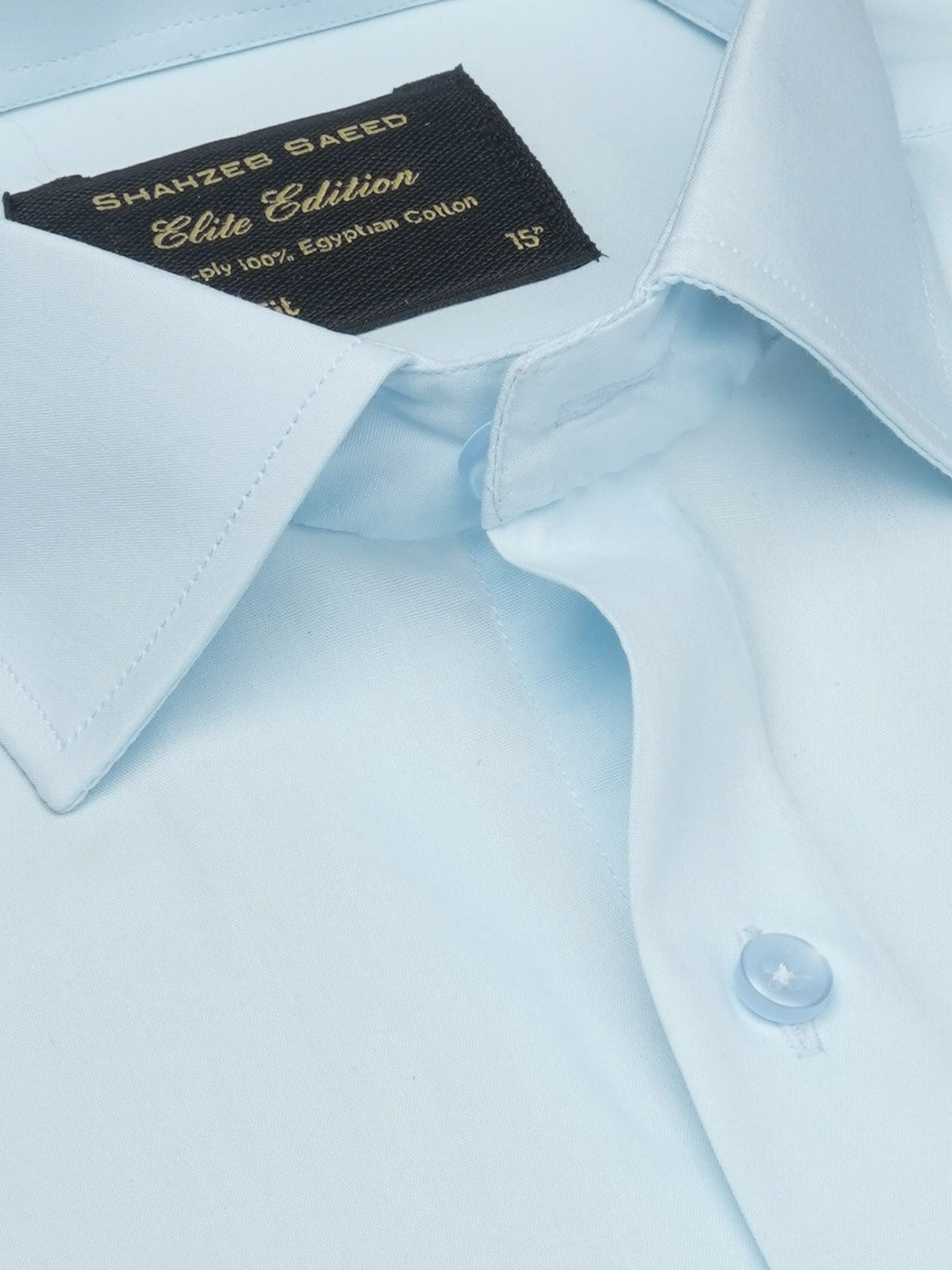 Sky Blue Plain, Elite Edition, Cutaway Collar Men’s Formal Shirt (FS-1760)