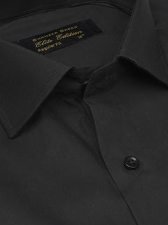 Black Plain, Elite Edition, Cutaway Collar Men’s Formal Shirt (FS-1761)