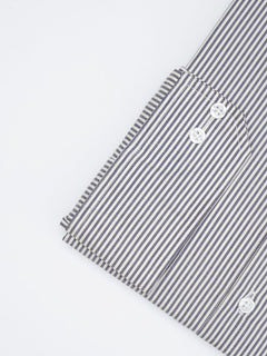 Blue & White Striped, Elite Edition, Spread Collar Men’s Formal Shirt (FS-1764)