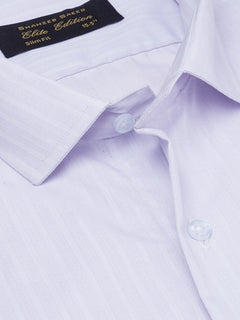 Light Purple Self Striped, Elite Edition, Spread Collar Men’s Formal Shirt (FS-1771)