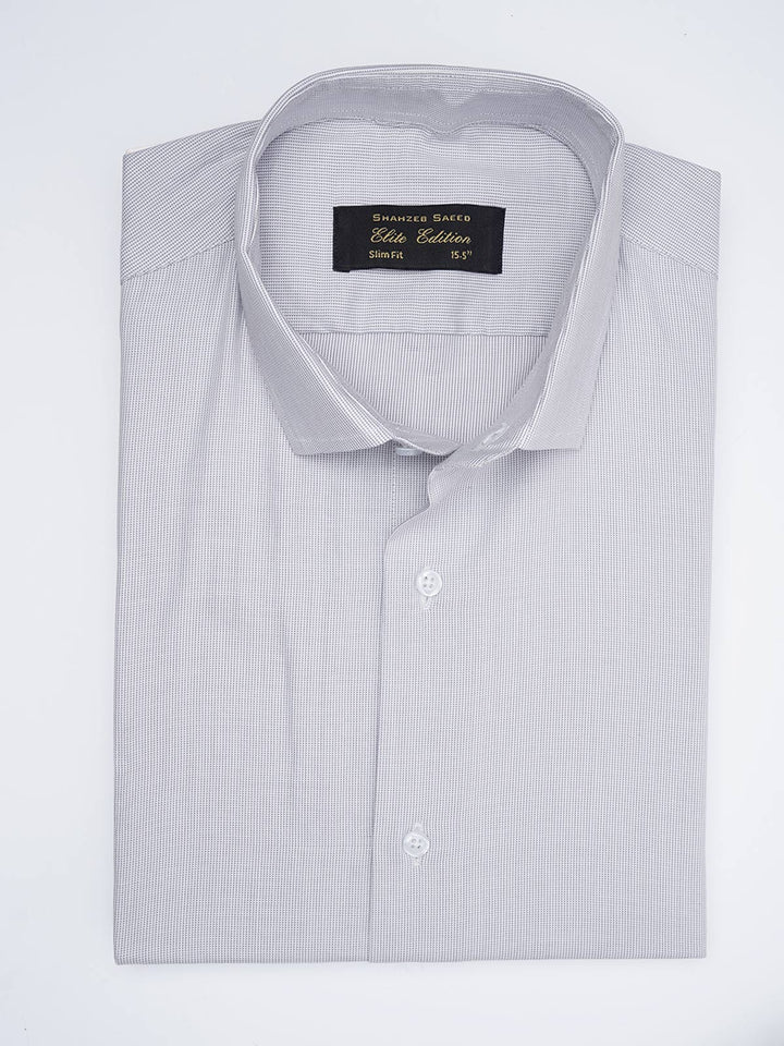 Grey Self, Elite Edition, Spread Collar Men’s Formal Shirt (FS-1775)