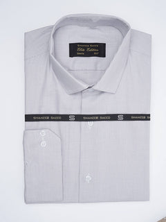 Grey Self, Elite Edition, Spread Collar Men’s Formal Shirt (FS-1775)
