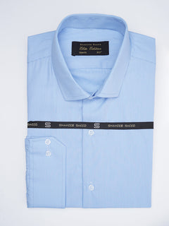 Blue Self Striped, Elite Edition, Spread Collar Men’s Formal Shirt (FS-1780)