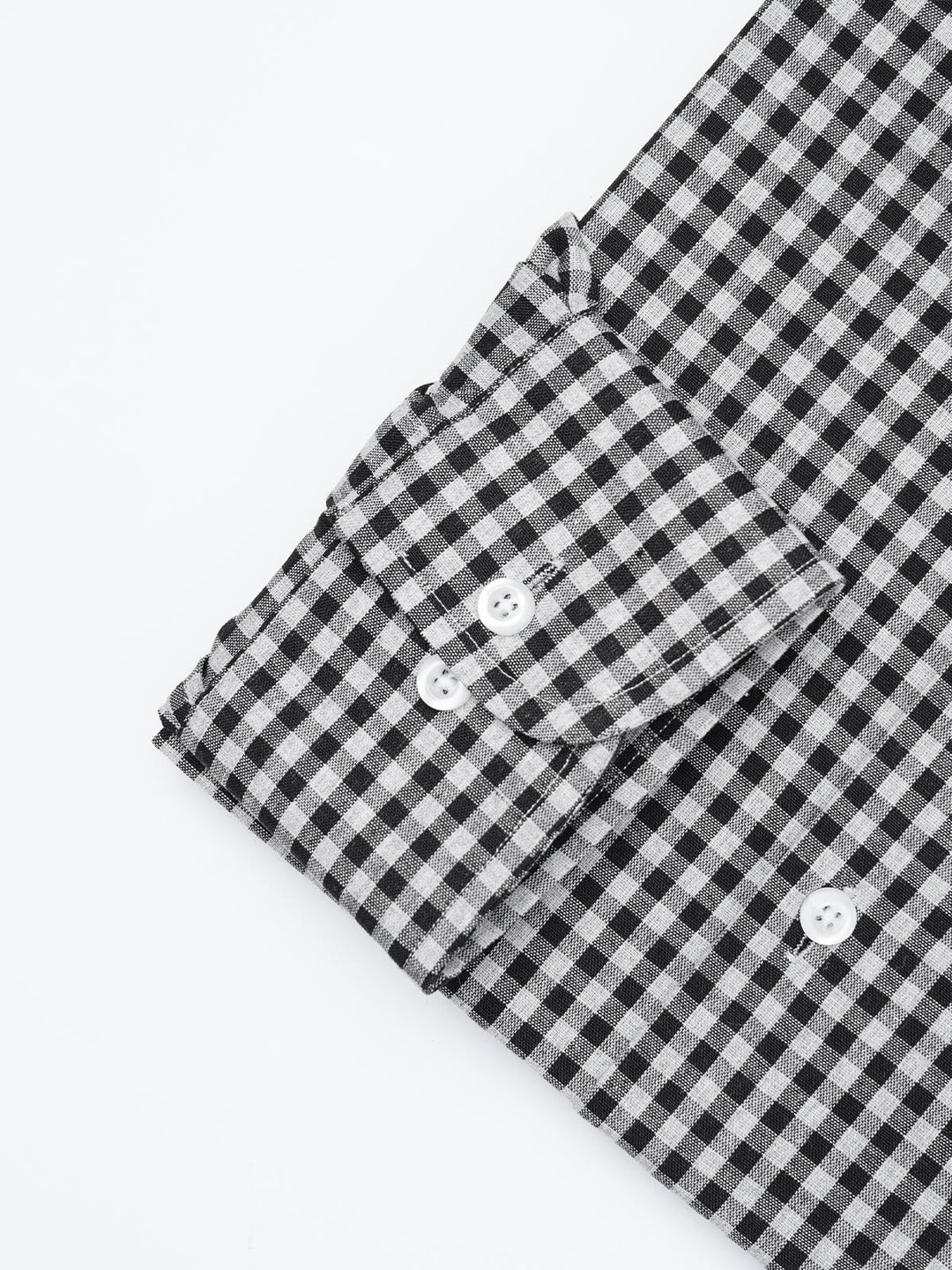 Black Checkered, Elite Edition, Cutaway Collar Men’s Formal Shirt  (FS-1783)