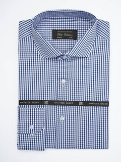 Blue Self Micro Checkered, Elite Edition, Cutaway Collar Men’s Formal Shirt  (FS-1784)