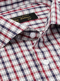 Multi Color Checkered, Elite Edition, Cutaway Collar Men’s Formal Shirt  (FS-1785)