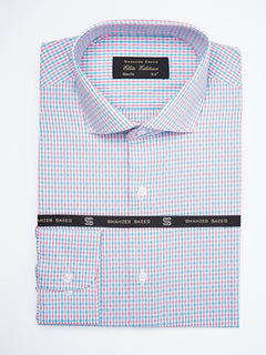 Multi Color Micro Checkered, Elite Edition, Cutaway Collar Men’s Formal Shirt  (FS-1794)