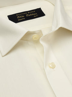 Cream Self, Elite Edition, Cutaway Collar Men’s Formal Shirt (FS-1809)