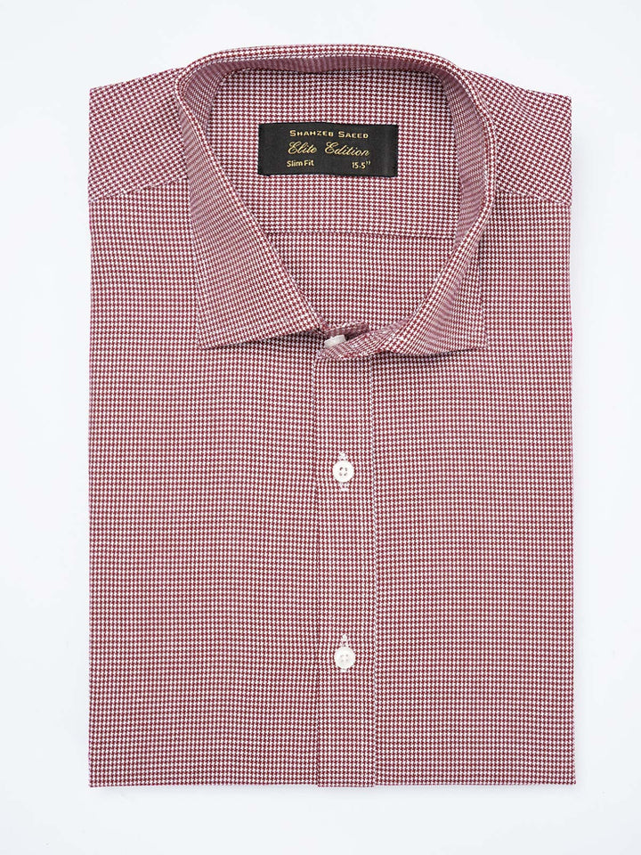 Red Self, Elite Edition, French Collar Men’s Formal Shirt (FS-1821)