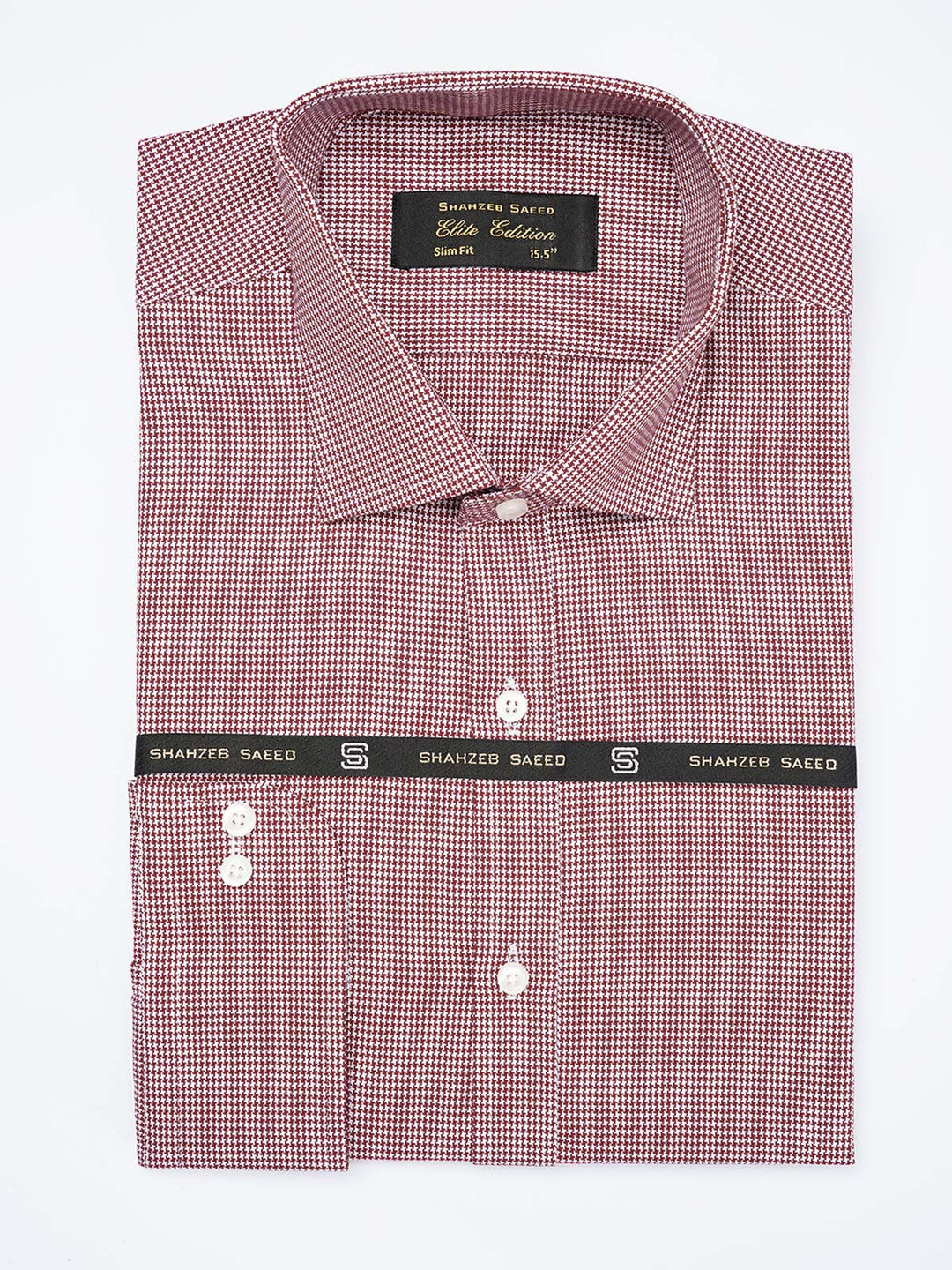 Red Self, Elite Edition, French Collar Men’s Formal Shirt (FS-1821)