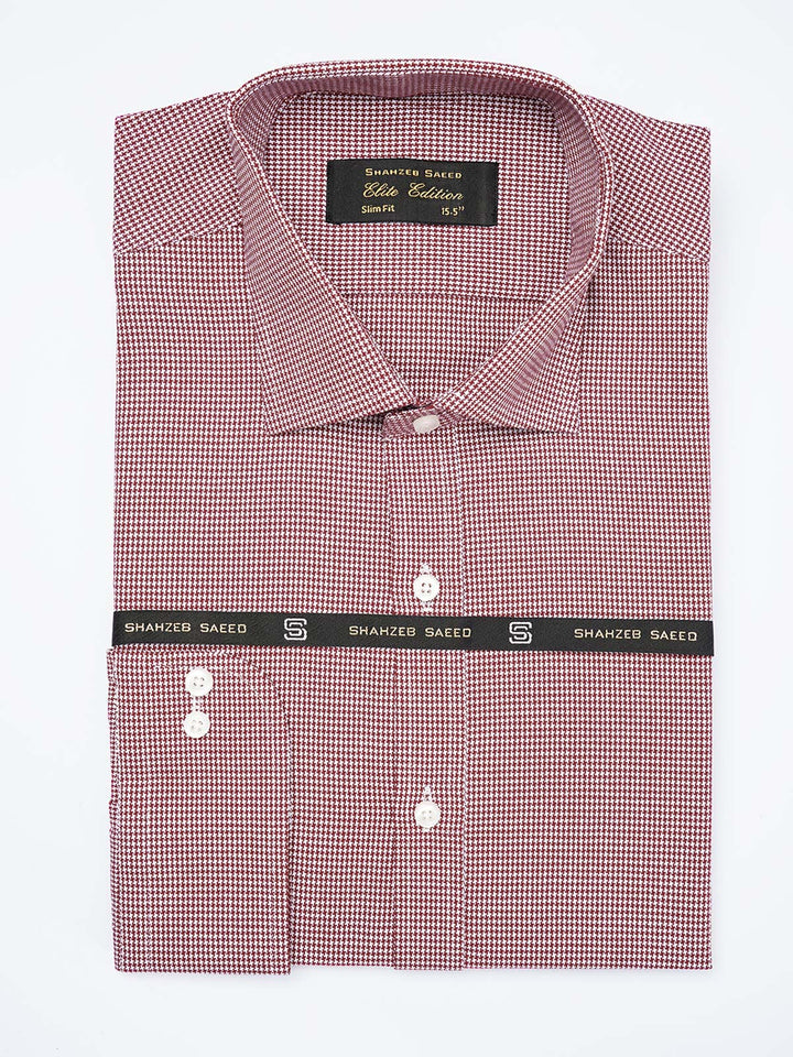 Red Self, Elite Edition, French Collar Men’s Formal Shirt (FS-1821)