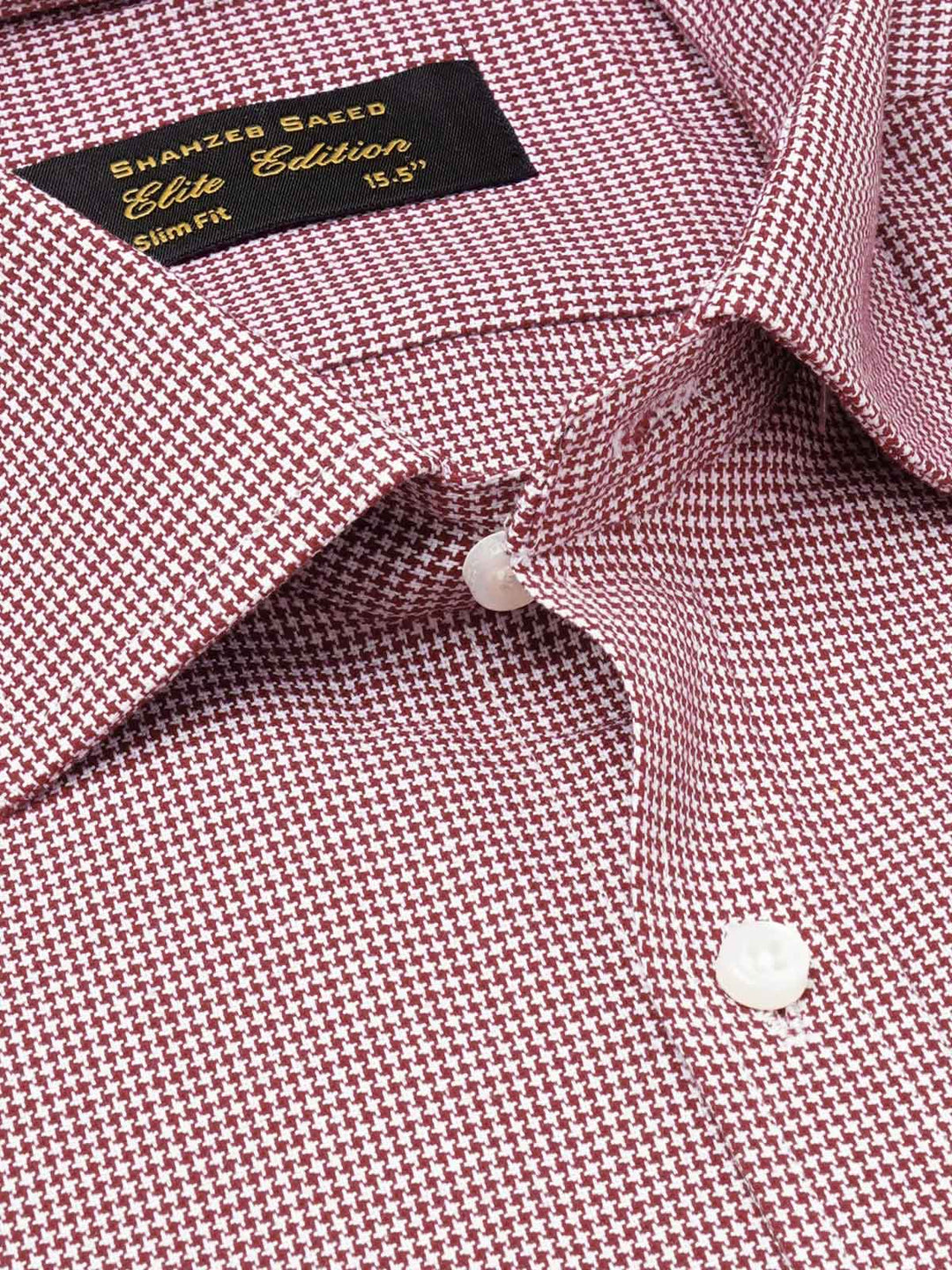 Red Self, Elite Edition, French Collar Men’s Formal Shirt (FS-1821)