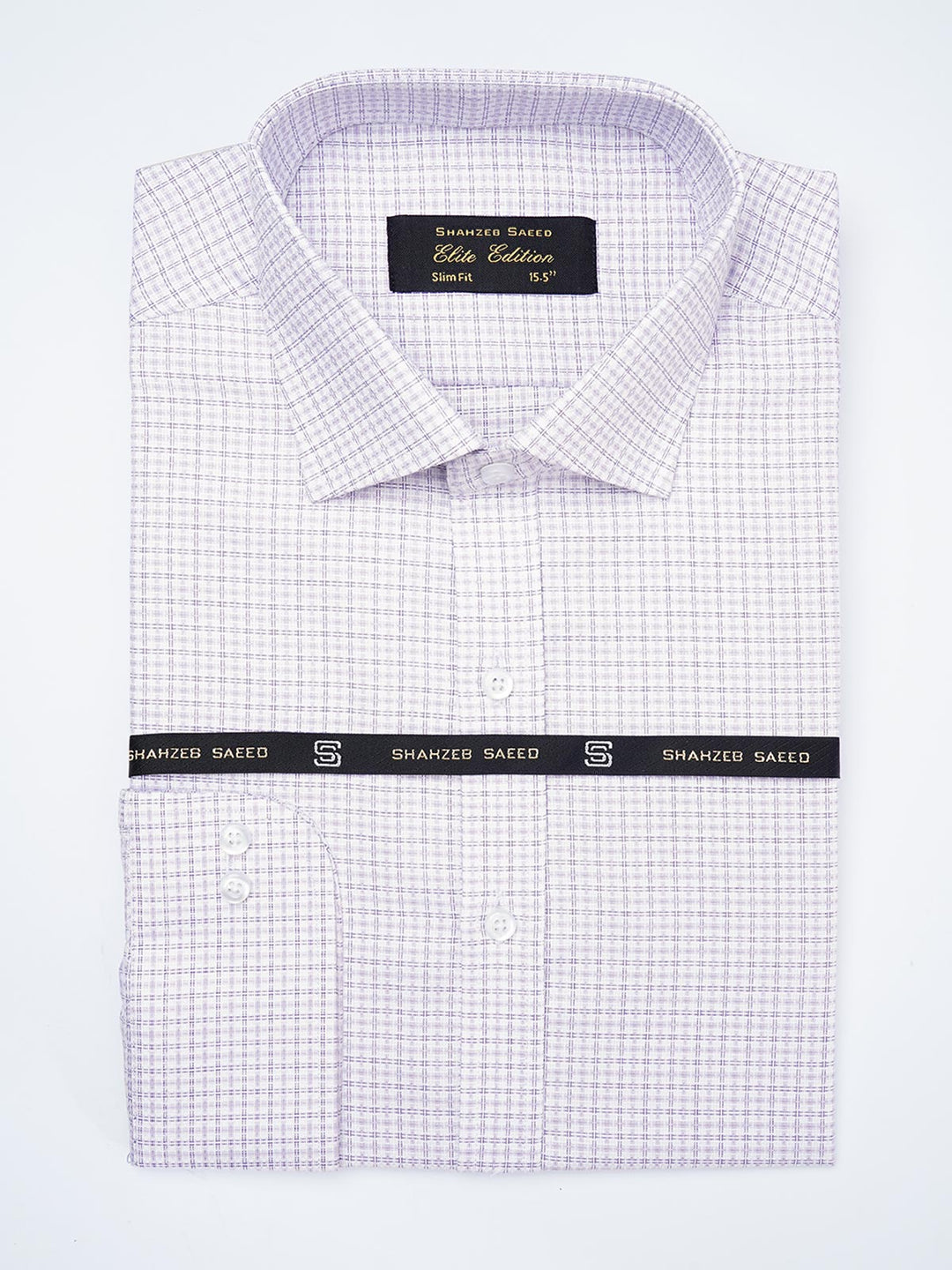 Indigo Self Micro Checkered, Elite Edition, French Collar Men’s Formal Shirt  (FS-1823)