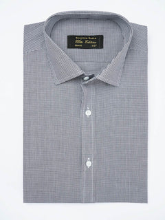 Navy Blue Self Micro Checkered, Elite Edition, French Collar Men’s Formal Shirt  (FS-1824)