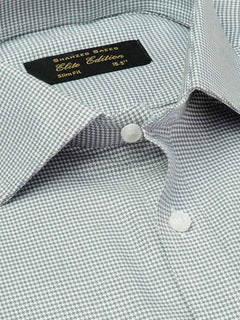Grey Self, Elite Edition, French Collar Men’s Formal Shirt (FS-1827)