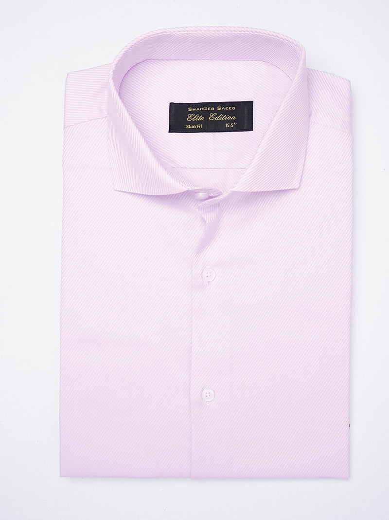 Light Purple Self Striped, Elite Edition, Cutaway Collar Men’s Formal Shirt (FS-1833)