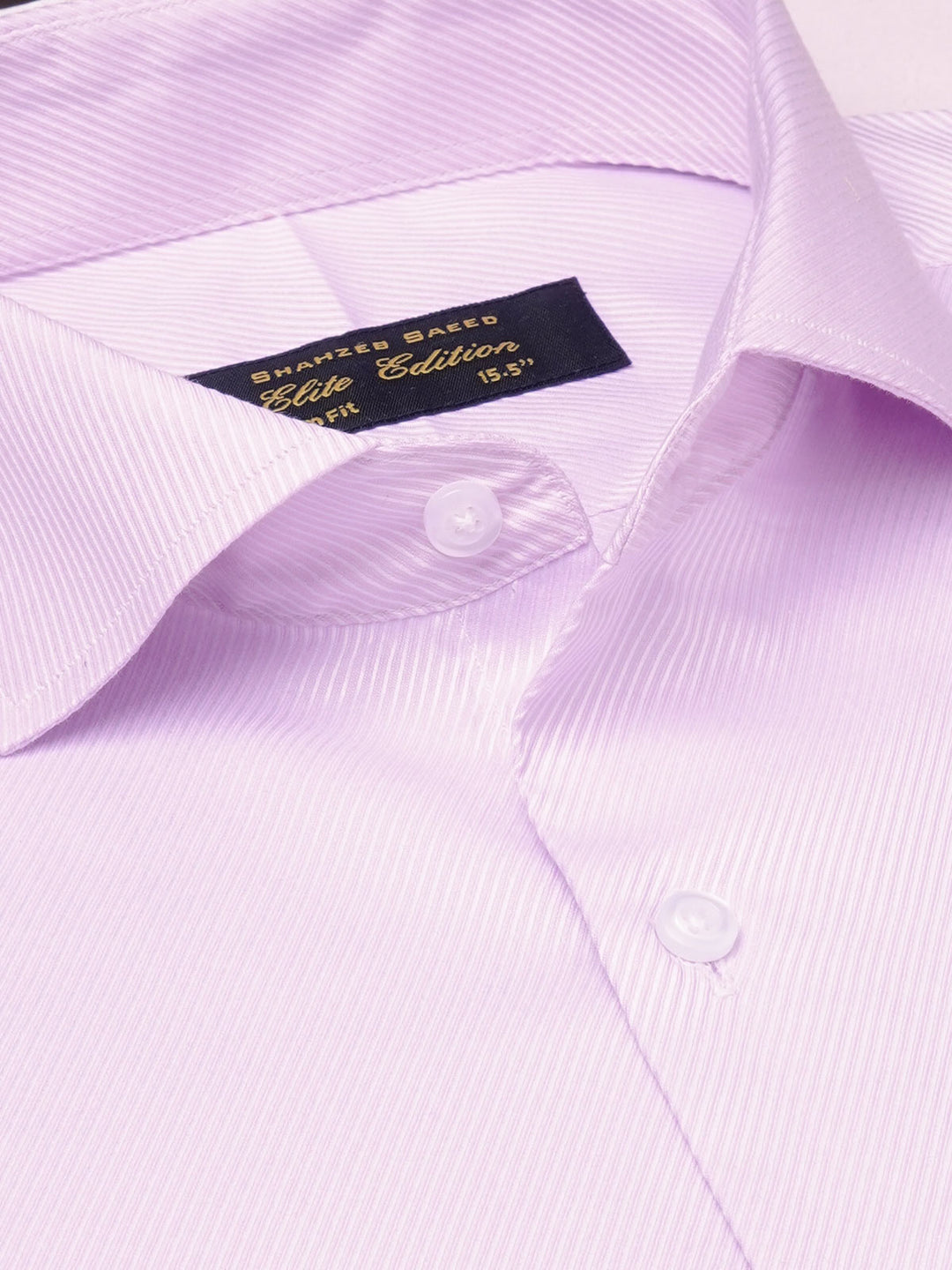 Light Purple Self Striped, Elite Edition, Cutaway Collar Men’s Formal Shirt (FS-1833)