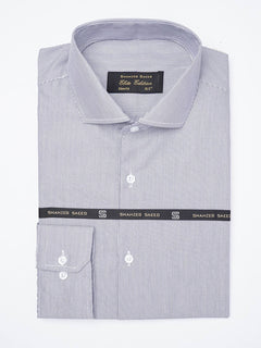 Navy Blue Striped, Elite Edition, Cutaway Collar Men’s Formal Shirt (FS-1837)