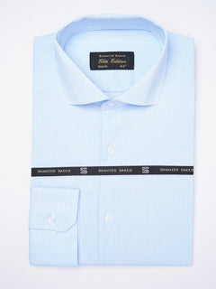 Blue Self Striped, Elite Edition, Cutaway Collar Men’s Formal Shirt (FS-1842)