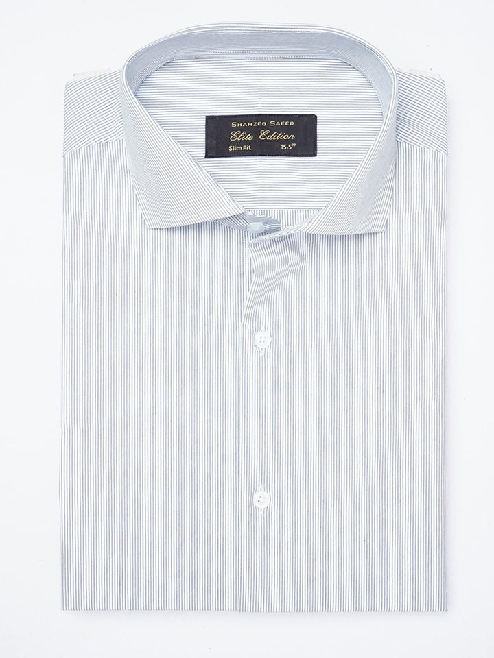 Blue Striped, Elite Edition, Cutaway Collar Men’s Formal Shirt (FS-1855)