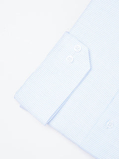 Light Blue Self Micro Checkered, Elite Edition, French Collar Men’s Formal Shirt (FS-1858)