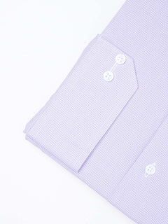 Purple Self Micro Checkered, Elite Edition, French Collar Men’s Formal Shirt (FS-1860)
