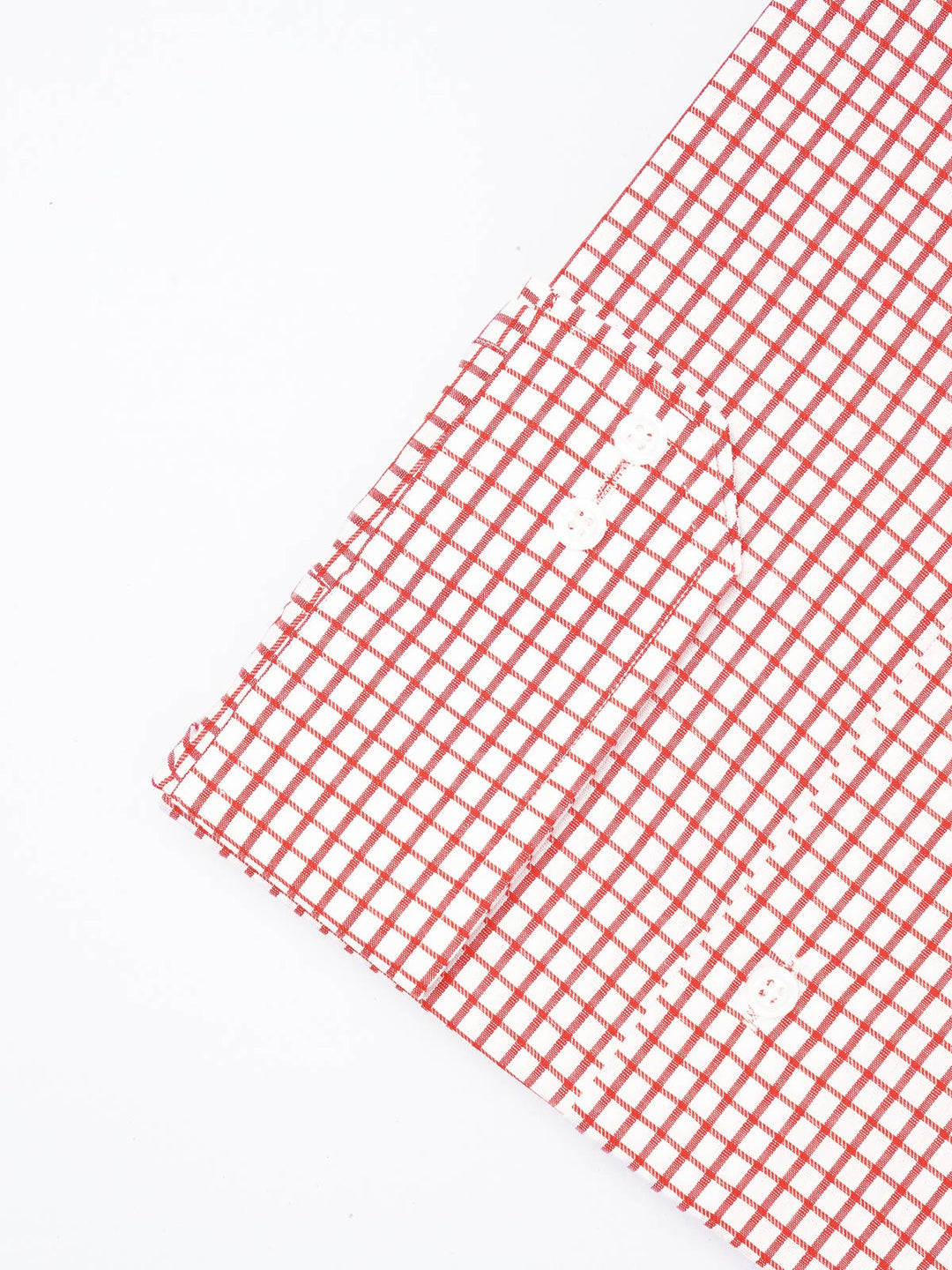 Red & White Checkered, Elite Edition, French Collar Men’s Formal Shirt (FS-1862)