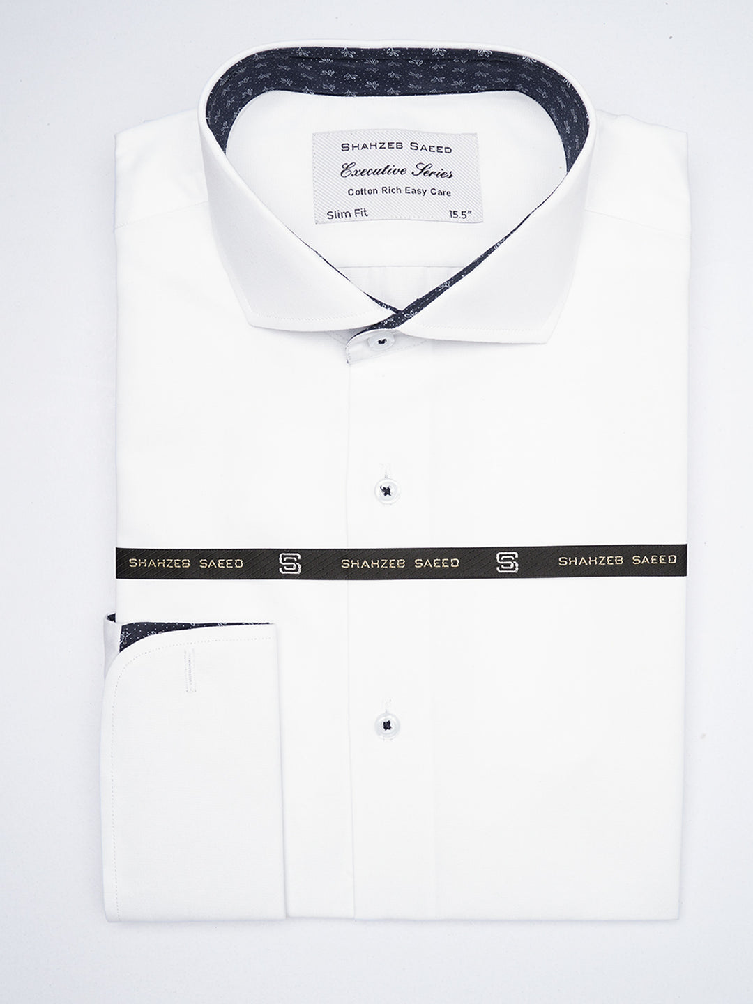 White, Elite Edition, Cutaway Collar Men’s Designer Formal Shirt (FS-1870)