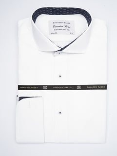 White, Elite Edition, Cutaway Collar Men’s Designer Formal Shirt (FS-1870)