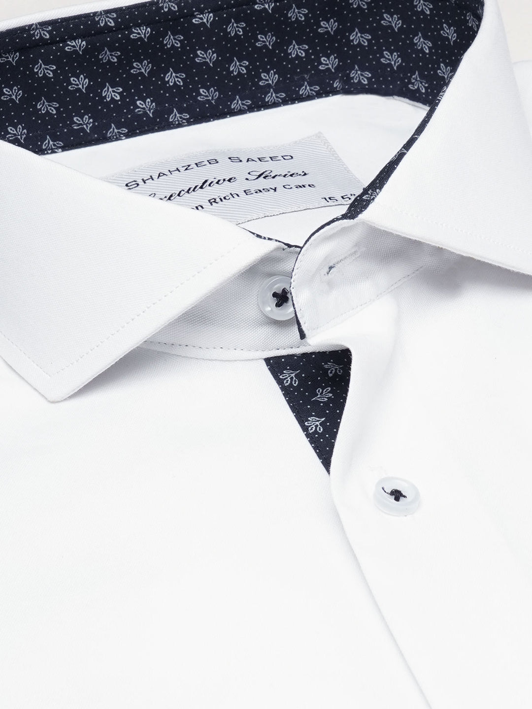 White, Elite Edition, Cutaway Collar Men’s Designer Formal Shirt (FS-1870)