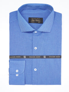 Ink Blue Self, Elite Edition, Cutaway Collar Men’s Formal Shirt (FS-1871)