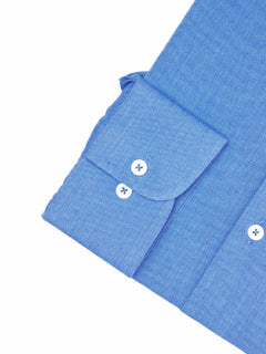 Ink Blue Self, Elite Edition, Cutaway Collar Men’s Formal Shirt (FS-1871)