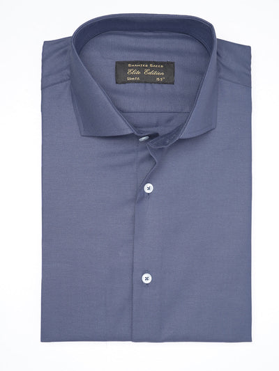 Dark Blue Self, Elite Edition, Cutaway Collar Men’s Formal Shirt (FS-1872)