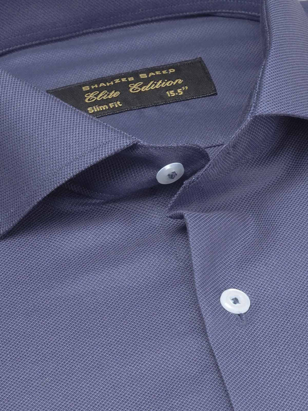 Dark Blue Self, Elite Edition, Cutaway Collar Men’s Formal Shirt (FS-1872)