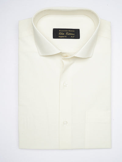 Cream Self, Elite Edition, Cutaway Collar Men’s Formal Shirt (FS-1876)