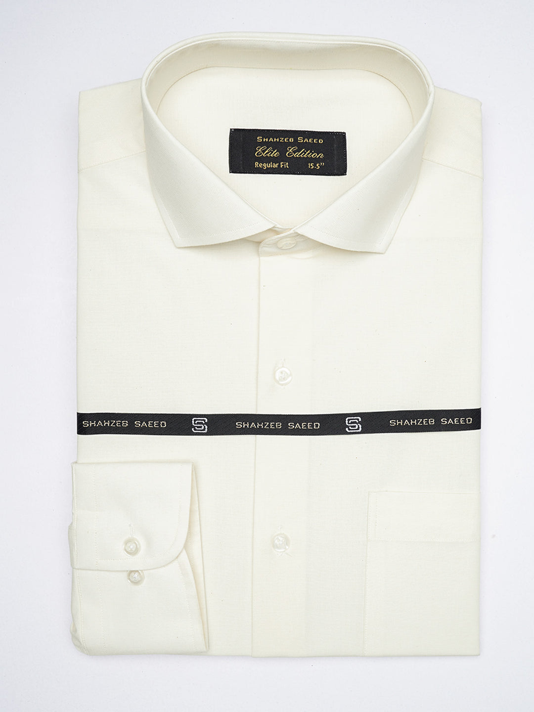 Cream Self, Elite Edition, Cutaway Collar Men’s Formal Shirt (FS-1876)