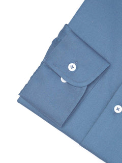 Greyish Blue Plain, Cutaway Collar, Elite Edition, Men’s Formal Shirt  (FS-1878)