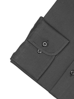 Black Plain, Elite Edition, Cutaway Collar Men’s Formal Shirt (FS-1881)