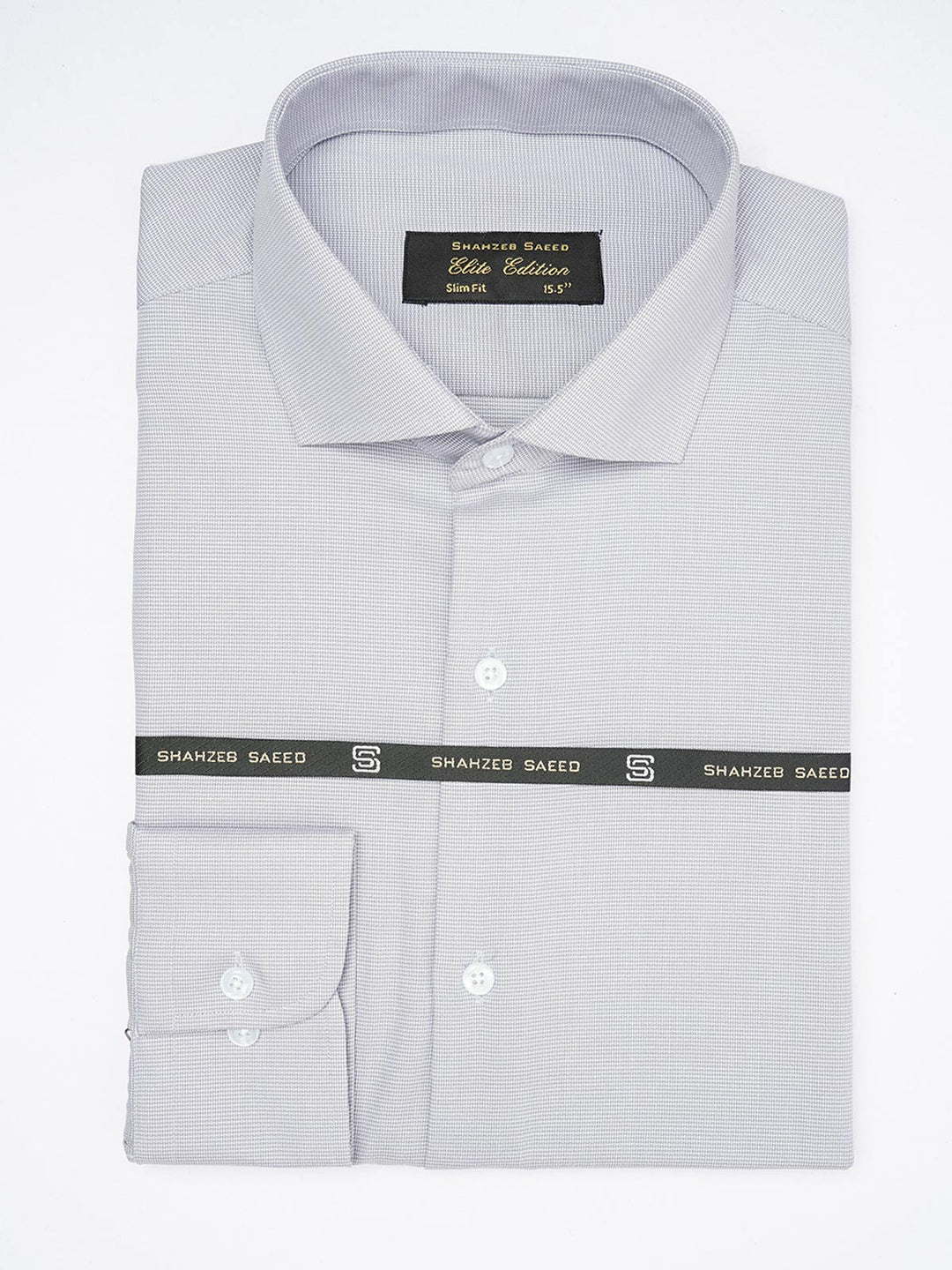 Grey Self, Elite Edition, Cutaway Collar Men’s Formal Shirt (FS-1884)