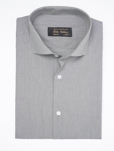 Grey Self, Cutaway Collar, Elite Edition, Men’s Formal Shirt (FS-1886)