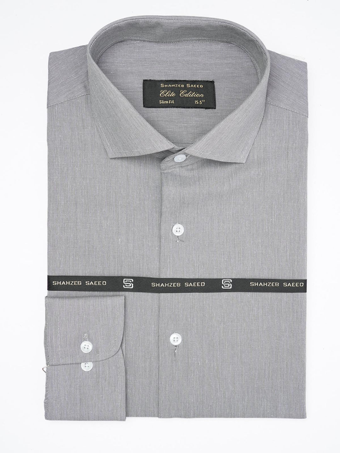 Grey Self, Cutaway Collar, Elite Edition, Men’s Formal Shirt (FS-1886)