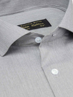 Grey Self, Cutaway Collar, Elite Edition, Men’s Formal Shirt (FS-1886)