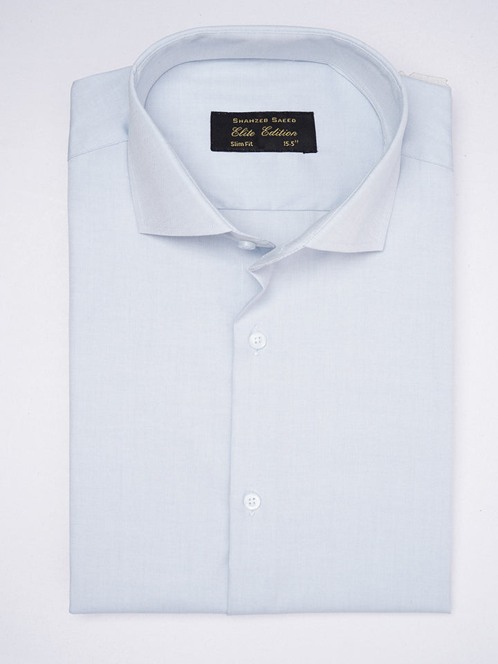 Light Blue Self, Elite Edition, Cutaway Collar Men’s Formal Shirt (FS-1888)