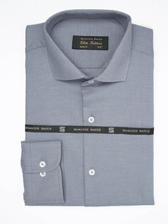 Dark Grey Self, Cutaway Collar, Elite Edition, Men’s Formal Shirt  (FS-1890)